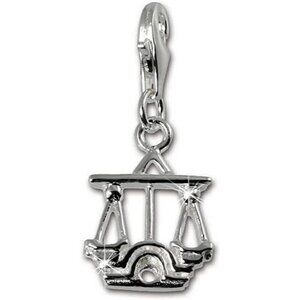 Sterling Silver Charm Libra Horoscope Pendant for Bracelet Charm